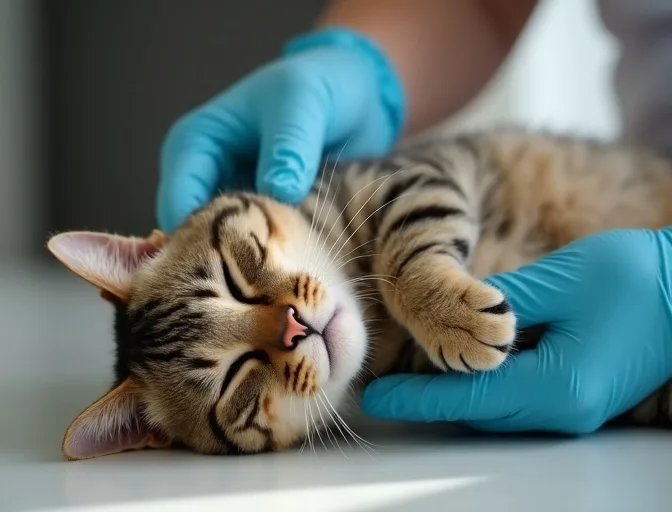 Specialist carefully handling a deceased cat with dignity in Canterbury